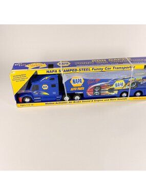 NAPA Funny Car Transporter Ron Capps 2008 Stamped Steel Truck W/Sound Effects